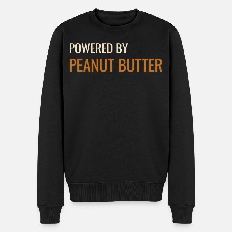 Alimenté par du beurre de cacahuète - Pull Premium bio Homme - noir