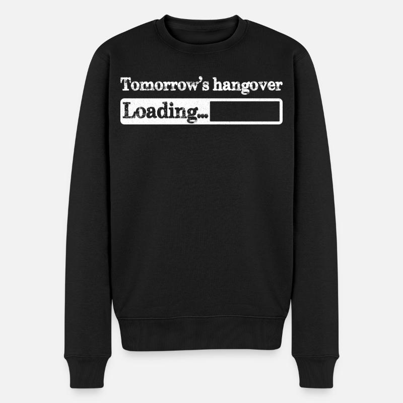 Der Kater-Loading von morgen - Männer Premium Bio Pullover - Schwarz