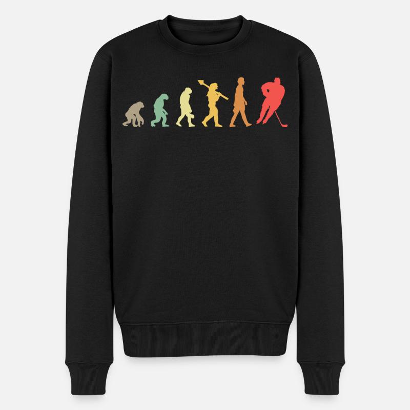 Evolution Hockey - Männer Premium Bio Pullover - Schwarz