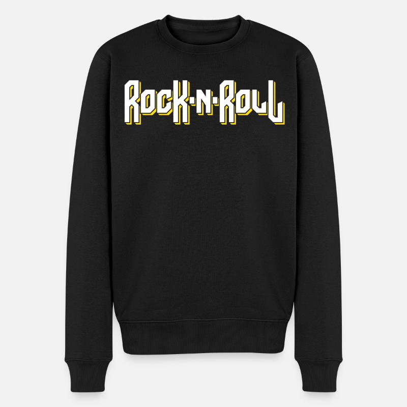 Logo stylisé Rock’N’Roll - Pull Premium bio Homme - noir