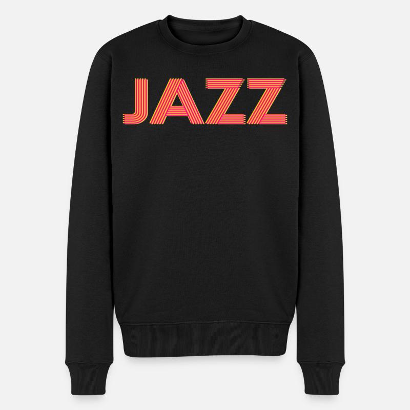 Jazz - Männer Premium Bio Pullover - Schwarz