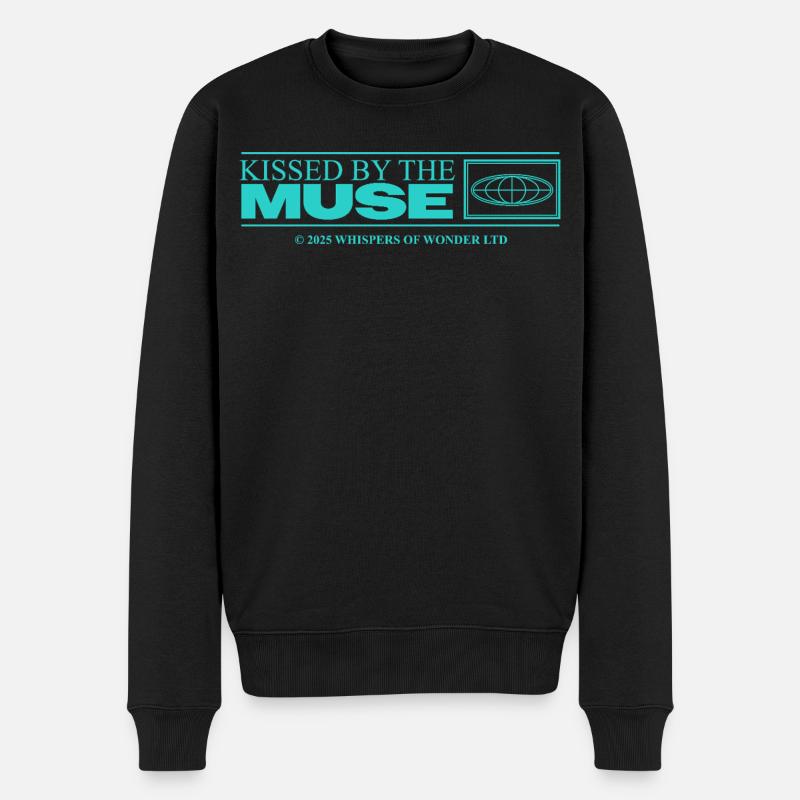Inspiriert & Kreativ – Ästhetisches Statement - Männer Premium Bio Pullover - Schwarz