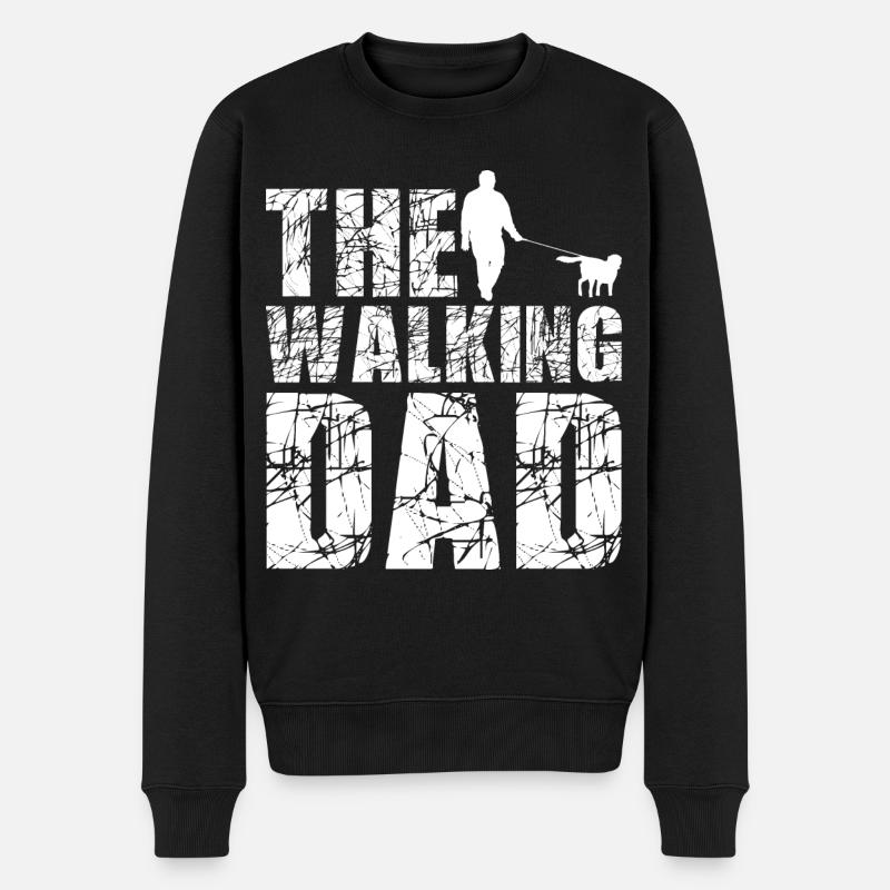 The walking dad - Pull Premium bio Homme - noir