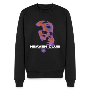 HEAVEN CLUB - Männer Premium Bio Pullover - Schwarz - Vorne - Nico (187cm)