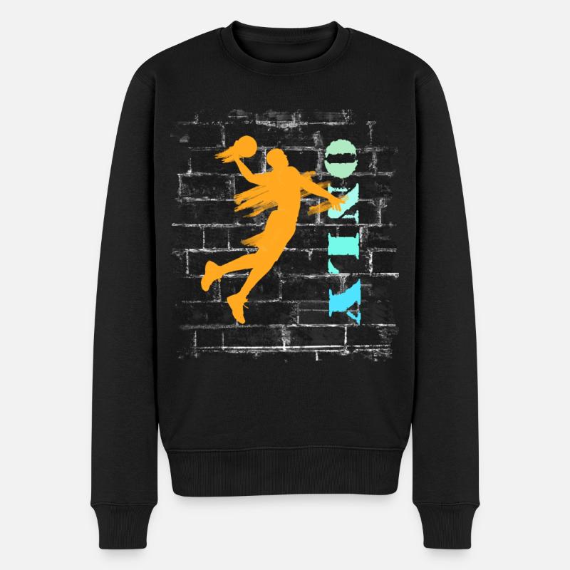 Basket-ball - Pull Premium bio Homme - noir