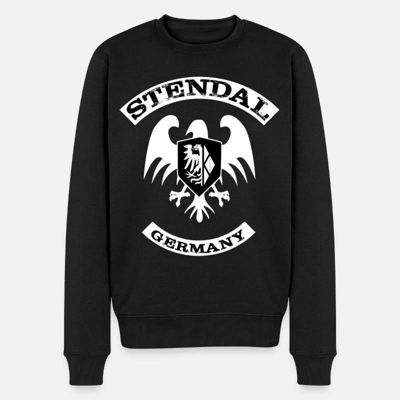 Stendal - Männer Premium Bio Pullover - Schwarz