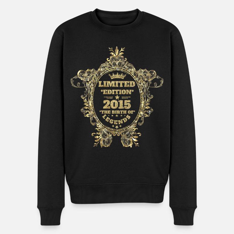 2015 - Männer Premium Bio Pullover - Schwarz