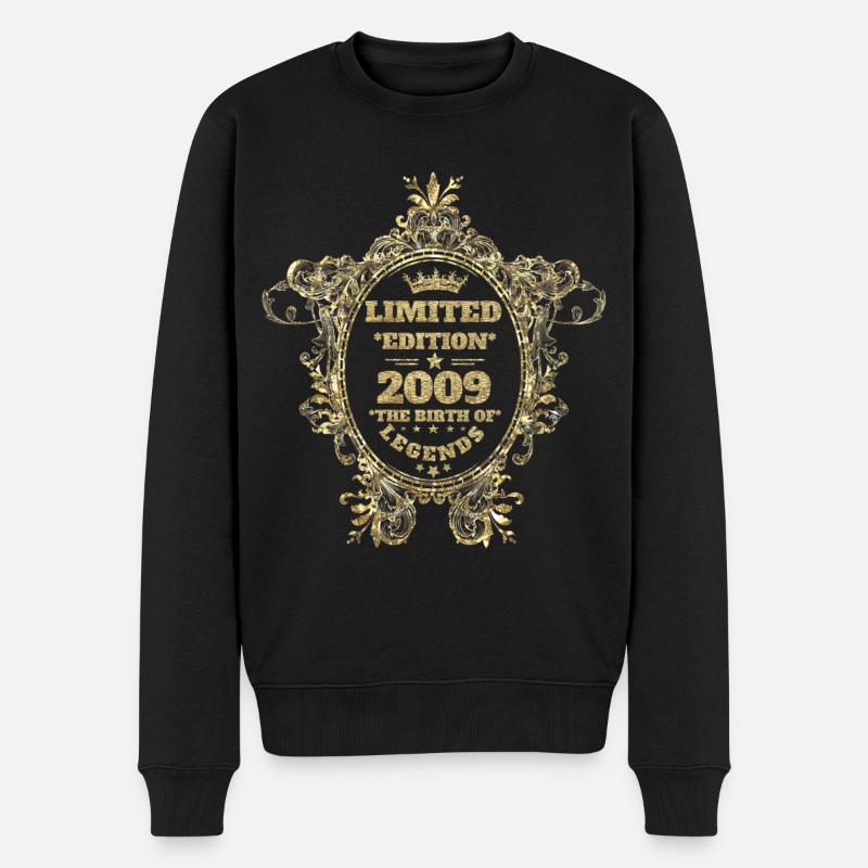 2009 - Männer Premium Bio Pullover - Schwarz