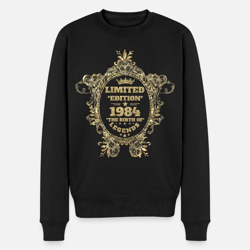 1984 - Männer Premium Bio Pullover - Schwarz