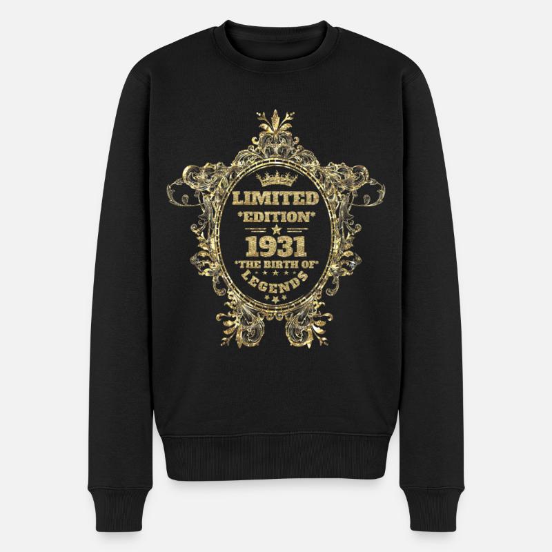 Édition limitée 1931 - Pull Premium bio Homme - noir