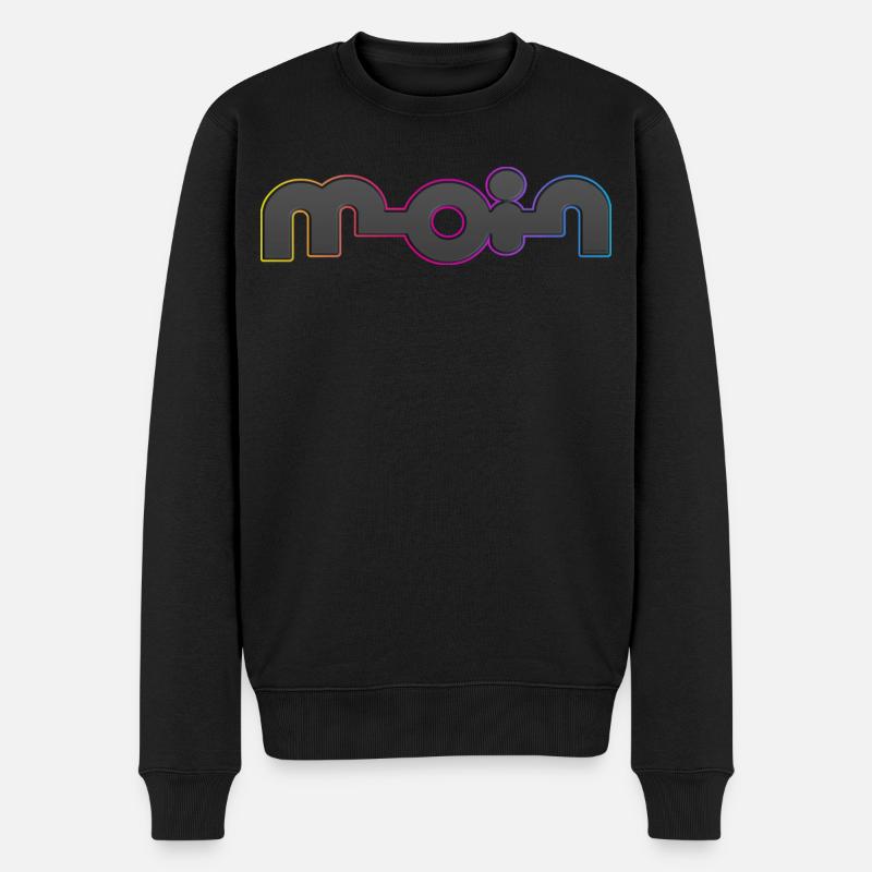 Moin - Männer Premium Bio Pullover - Schwarz