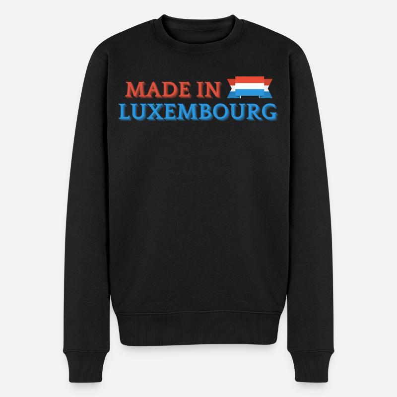 Made in Luxembourg, fierté luxembourgeoise - Pull Premium bio Homme - noir