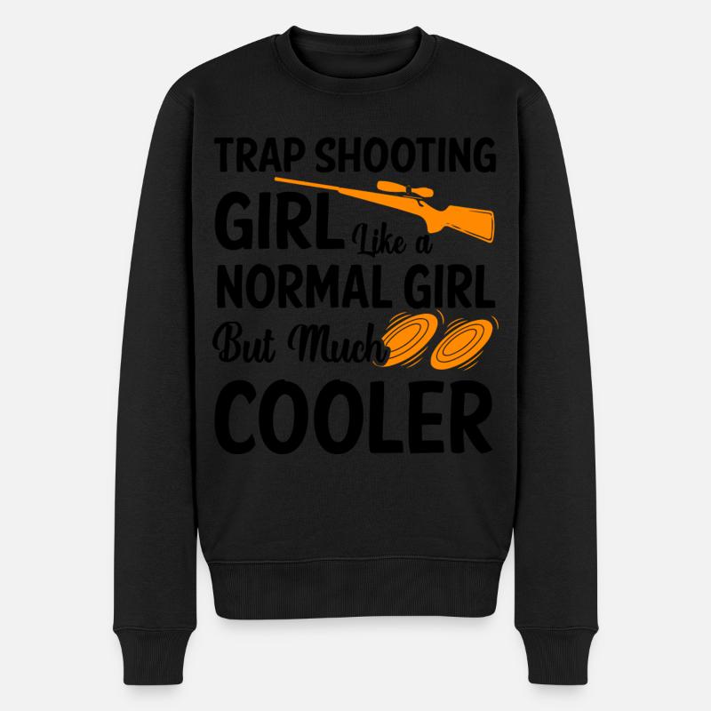Trapschießen - Männer Premium Bio Pullover - Schwarz