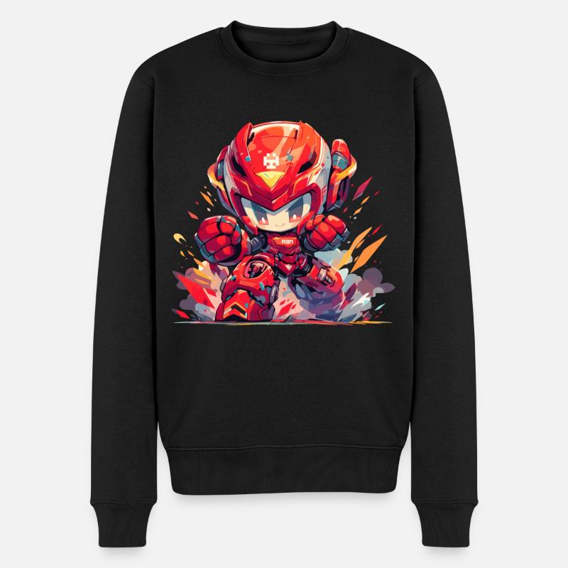 Robo Kid - Pull Premium bio Homme - noir