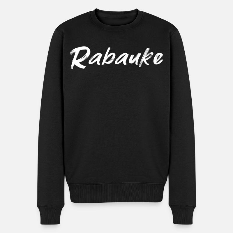Rabauke - Männer Premium Bio Pullover - Schwarz