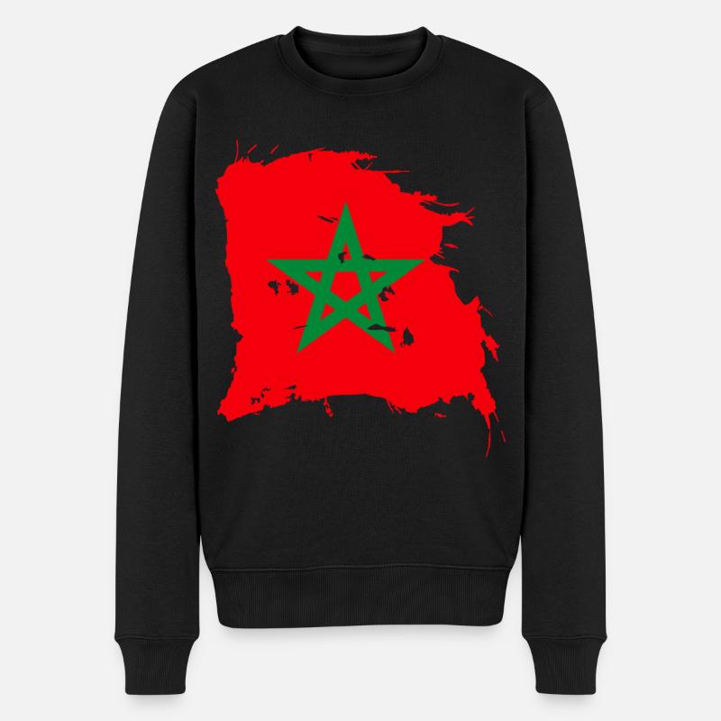Drapeau Marocain - Pull Premium bio Homme - noir