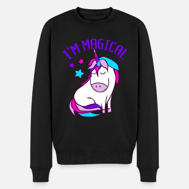 Licorne Magie - Pull Premium bio Homme - noir