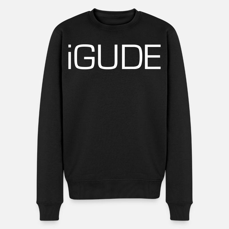 Hessisch - iGude - Männer Premium Bio Pullover - Schwarz