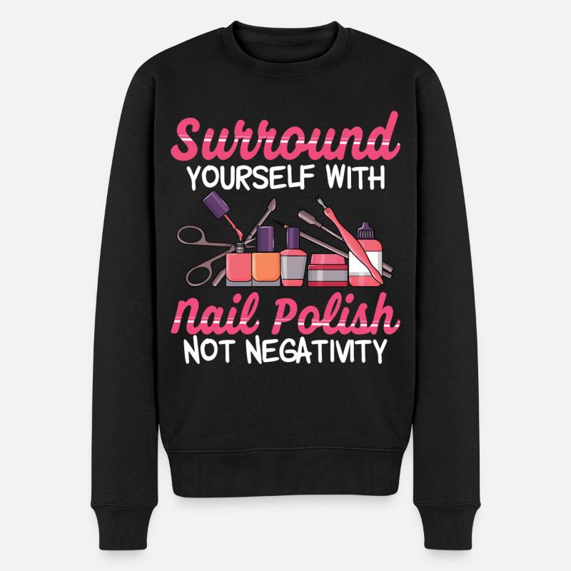 Peindre les ongles - Pull Premium bio Homme - noir