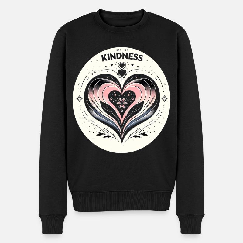 Herz der Güte Kunst - Männer Premium Bio Pullover - Schwarz