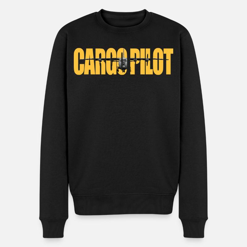 Pilote cargo An-12 - Pull Premium bio Homme - noir