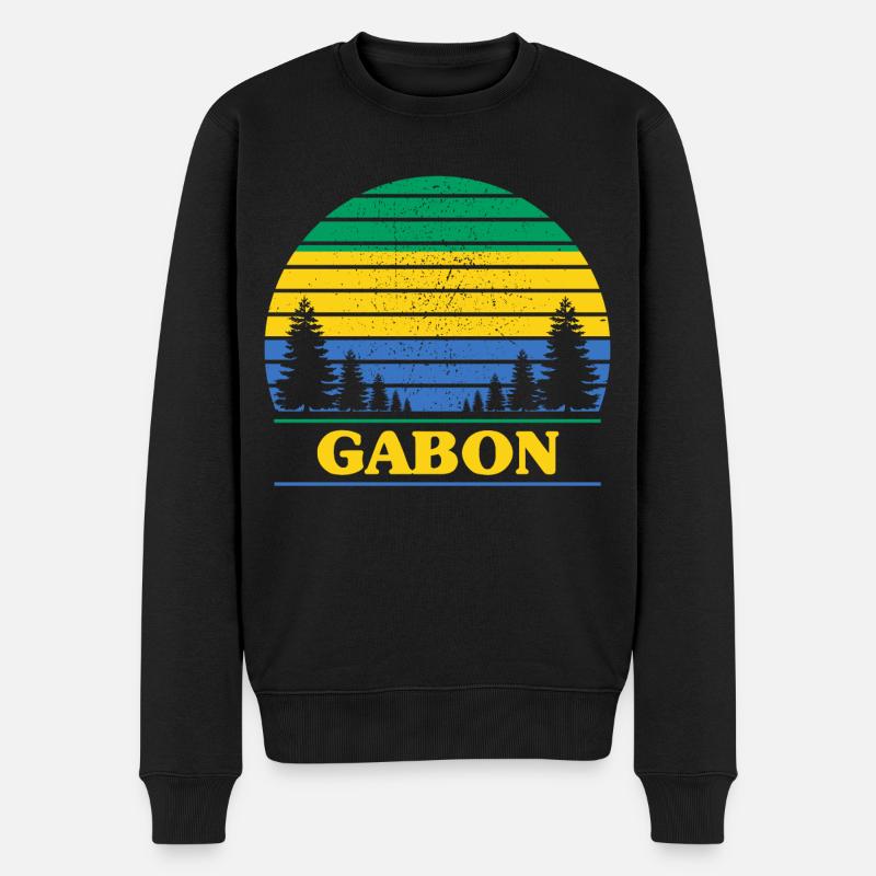 Gabon - Pull Premium bio Homme - noir