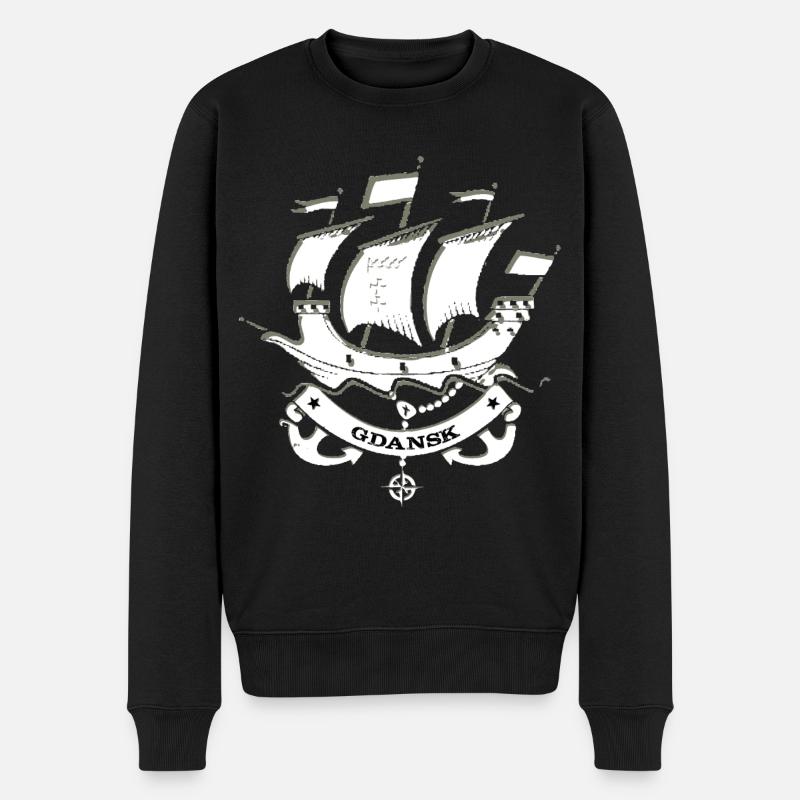 Gdansk Pologne - Pull Premium bio Homme - noir