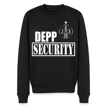 Junggesellenabschied 2022 Depp Security - Männer Premium Bio Pullover - Schwarz - Vorne - Nico (187cm)