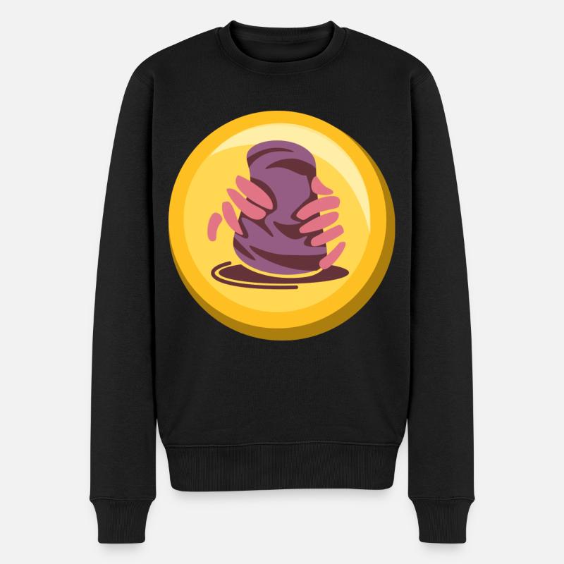 Conception d’icône d’autocollant de poterie - Pull Premium bio Homme - noir