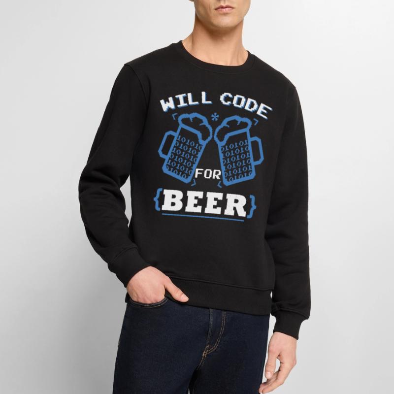 Will Code For Beer | Programmierer Codierung Männer Premium Bio Pullover