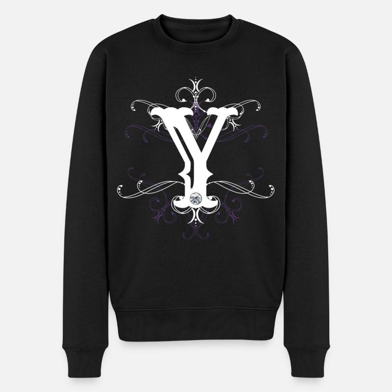 Lettre Y Ypsilon Lettre-Y - Pull Premium bio Homme - noir
