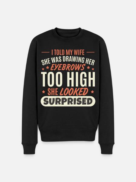 Funny Husband - Men's Premium Organic Jumper - black