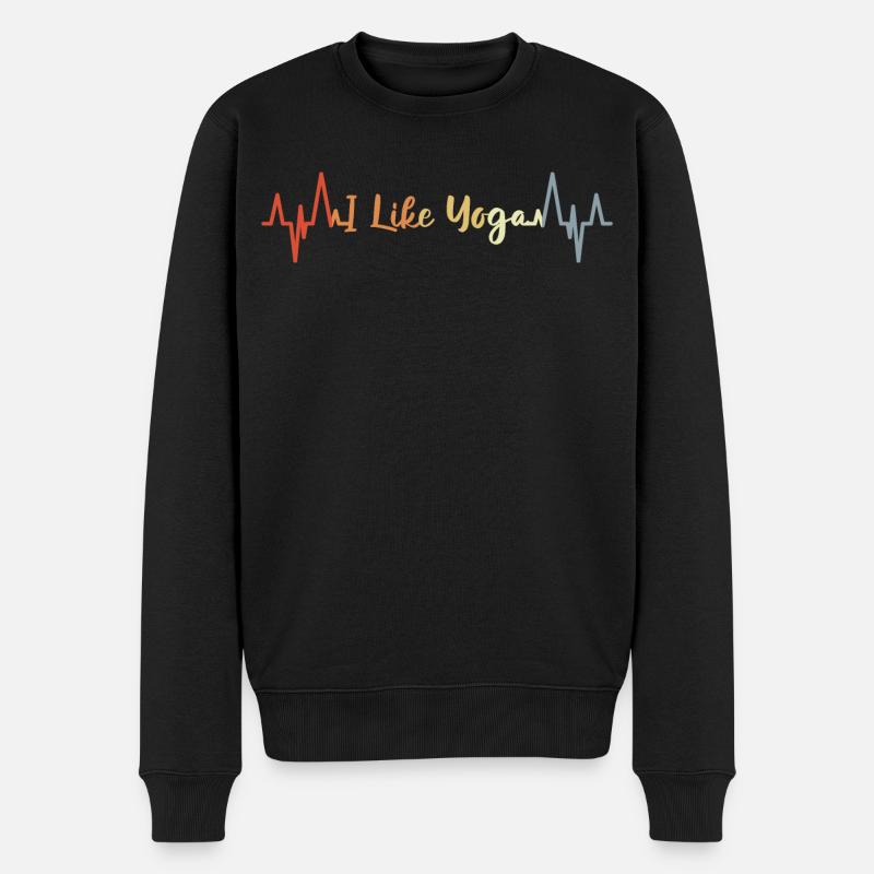 Palpitations cardiaques de yoga - Pull Premium bio Homme - noir