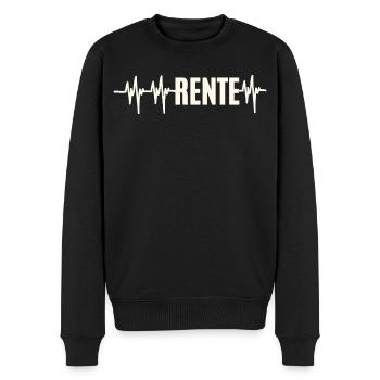 Heartbeat Pension - Men's Premium Organic Jumper - black - Front - Nico (187cm)