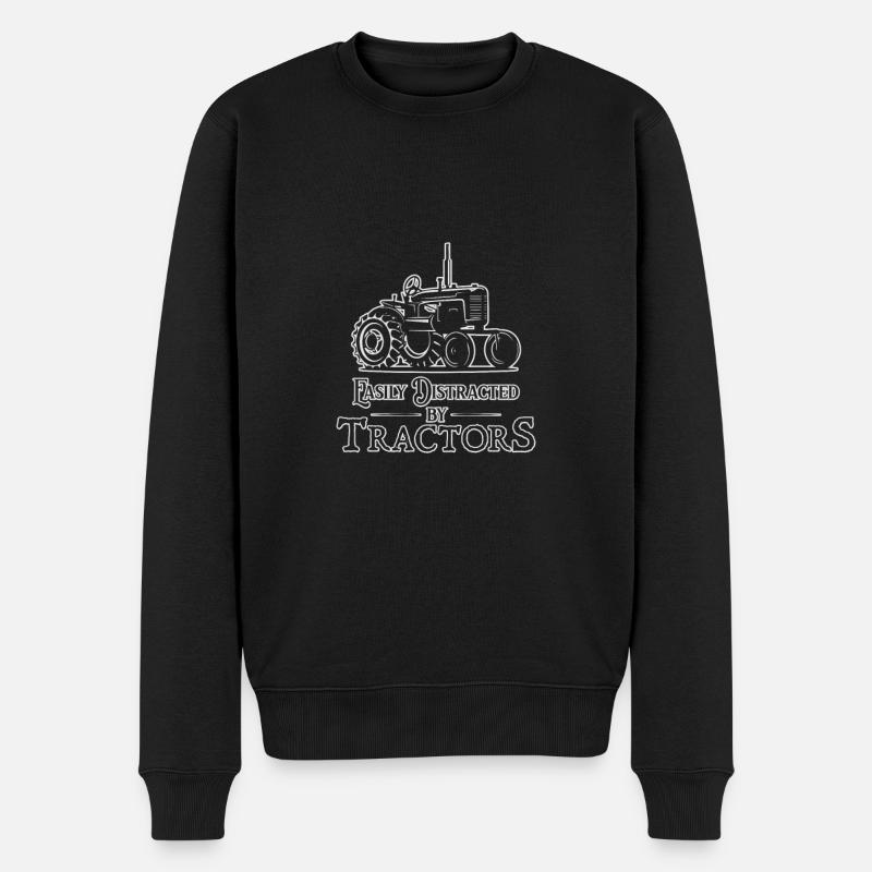 Tracteurs, facilement distraits par les tracteurs, Traktor - Pull Premium bio Homme - noir