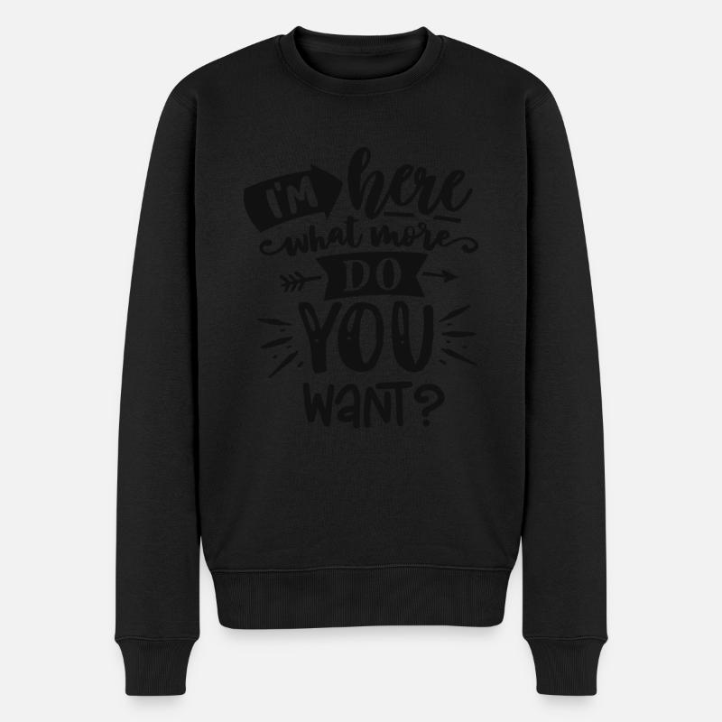 Antisocial - Quoi de plus? - pos - Pull Premium bio Homme - noir