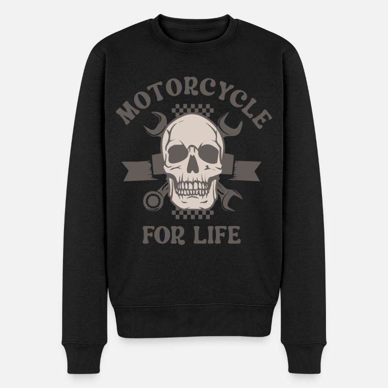 Moto pour toute une vie - Pull Premium bio Homme - noir