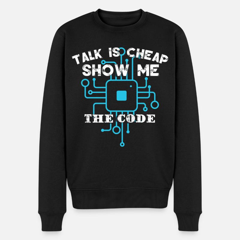 Codage Codeur amusant - Pull Premium bio Homme - noir