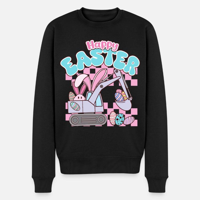 Joyeuses Pâques - Pull Premium bio Homme - noir