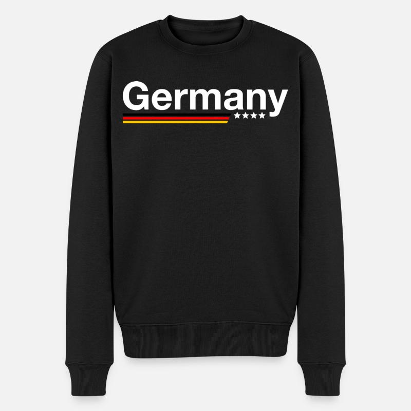 Germany - Männer Premium Bio Pullover - Schwarz