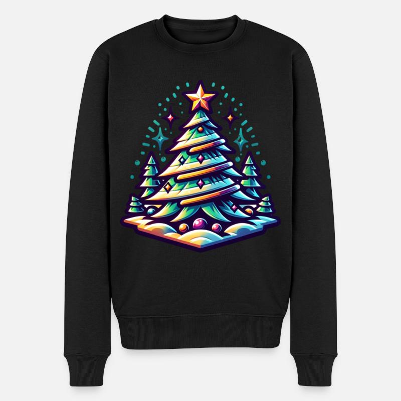 Noël rétro - Pull Premium bio Homme - noir