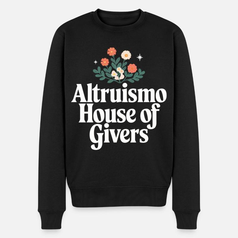 Altruisme Don désintéressé Donner d’école - Pull Premium bio Homme - noir