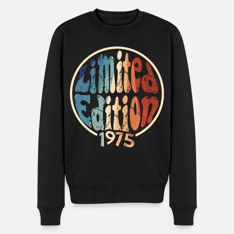 Édition limitée 1975 Groovy Gift - Pull Premium bio Homme - noir