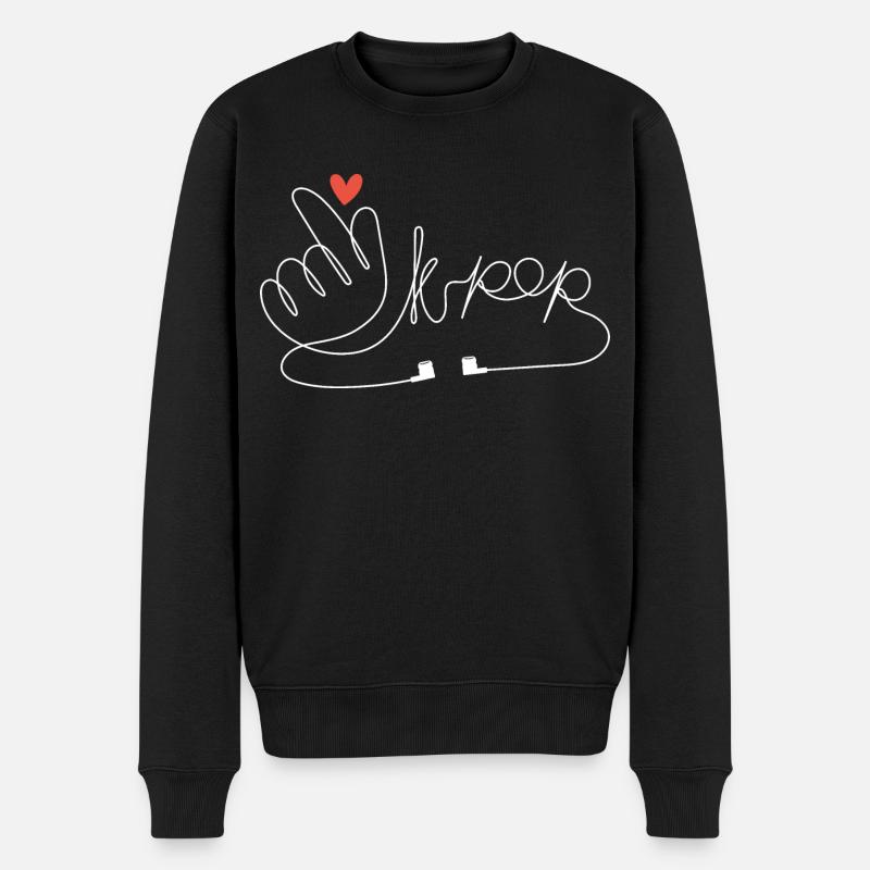 K-pop Korean Pop - Pull Premium bio Homme - noir