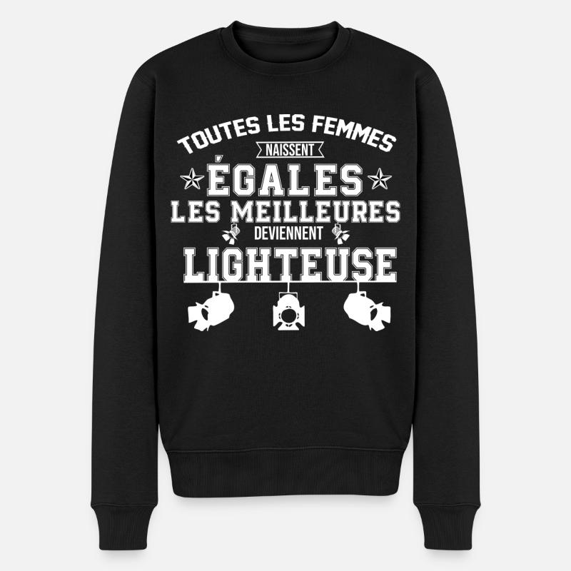 meilleur Lighteuse - Pull Premium bio Homme - noir