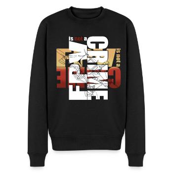 FPV is not a Crime - Men's Premium Organic Jumper - black - Front - Nico (187cm)
