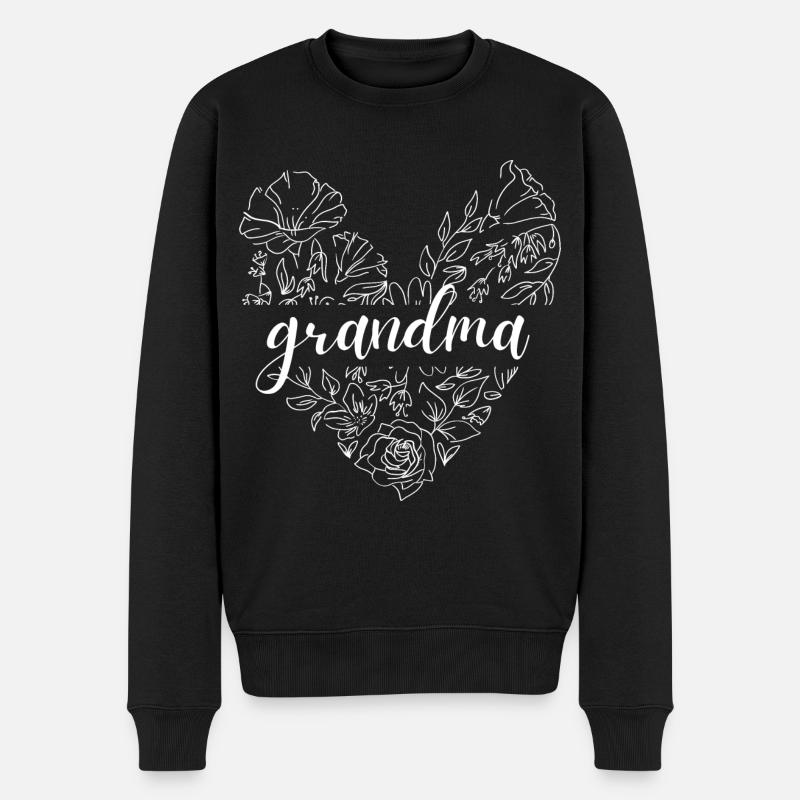 Grand-mère. Cadeau de grand-mère - Pull Premium bio Homme - noir