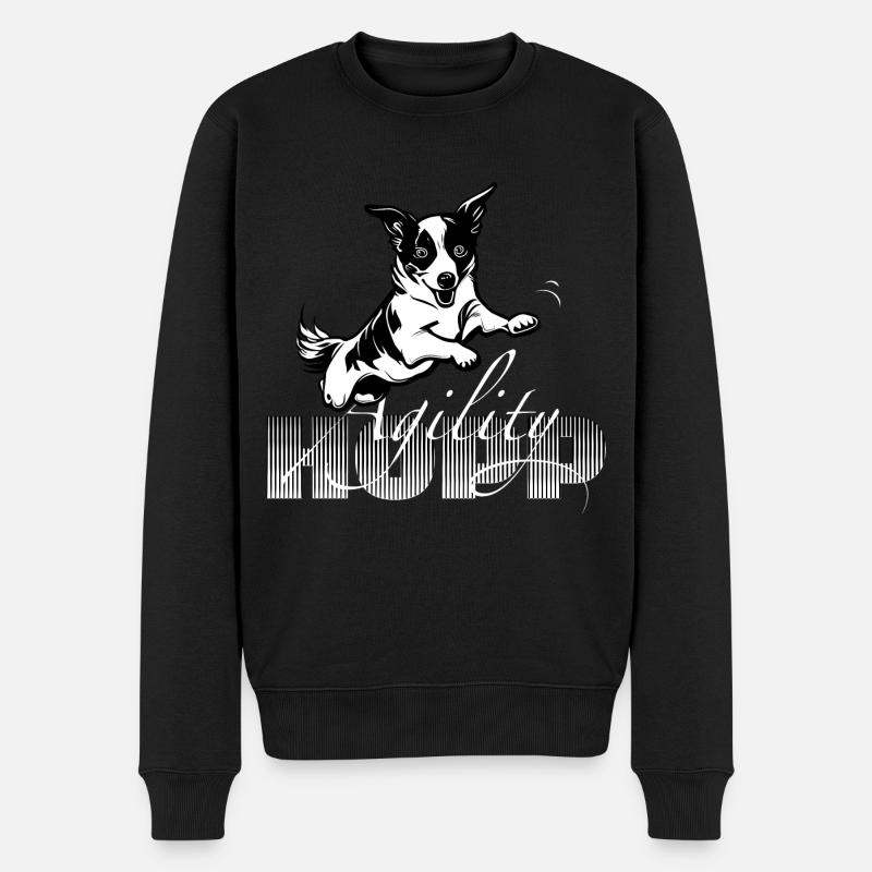 Hopp -Agilité - Pull Premium bio Homme - noir