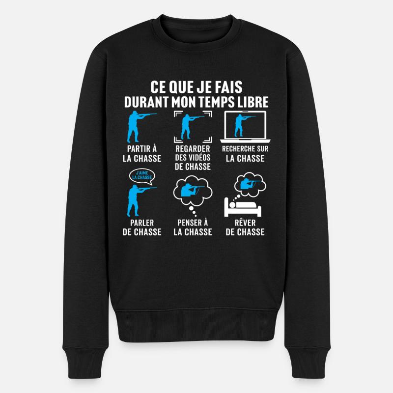 Partir à la chasse - Pull Premium bio Homme - noir