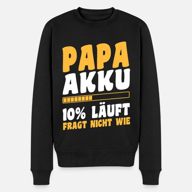Père Équipe Papa - Pull Premium bio Homme - noir